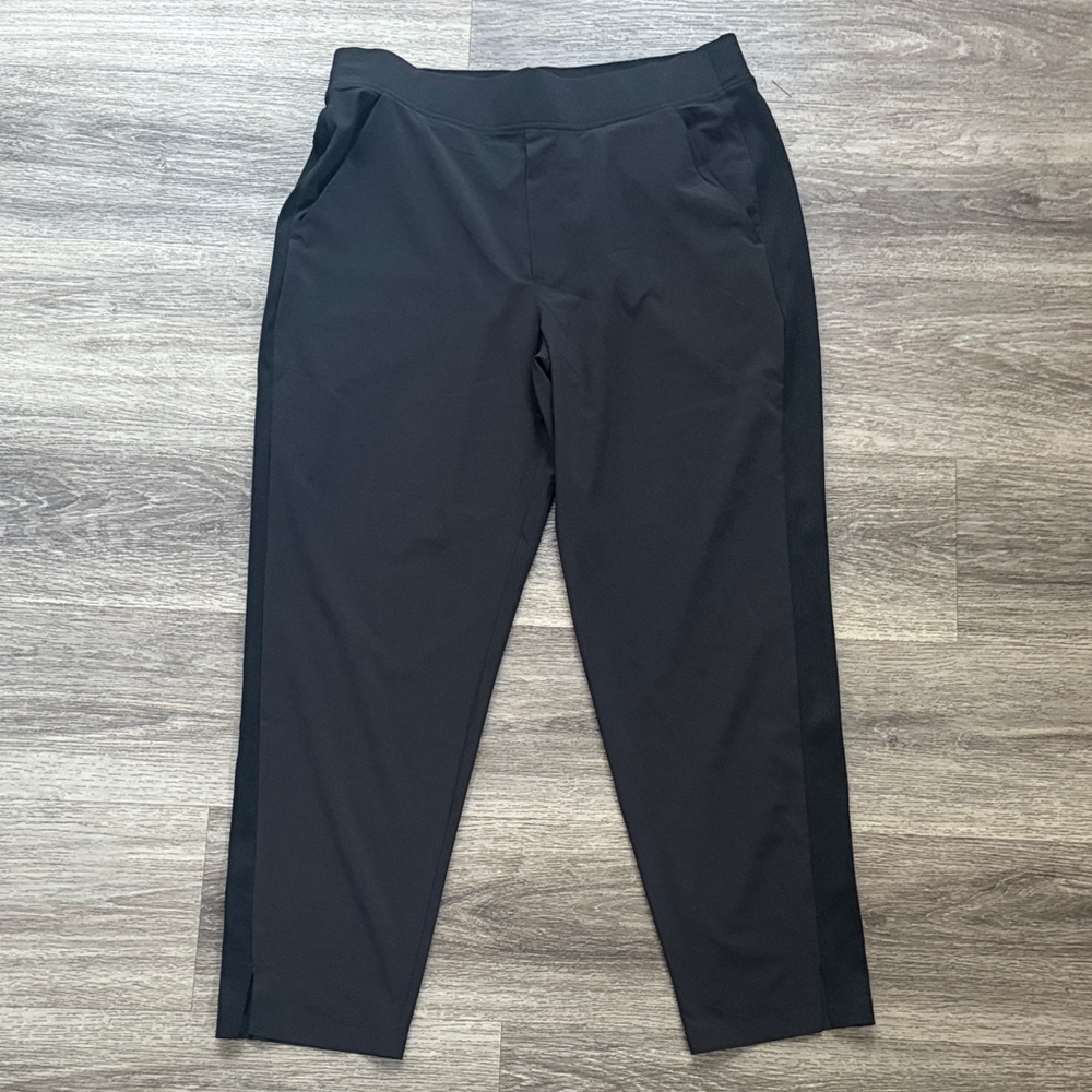 Athleta Women's Black Ankle Pants High Rise Dress Trousers